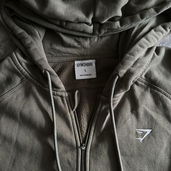 Women's Gymshark Olive Green Hoodie - Picture 2 of 3